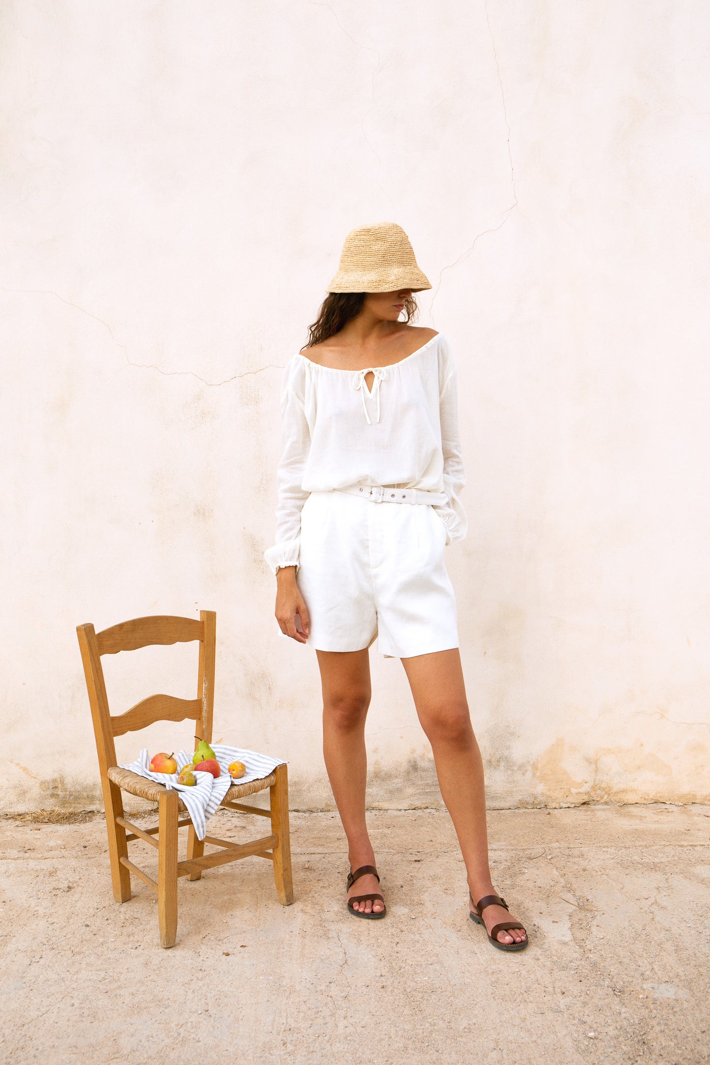 Capri Short ~ Antique Blanc