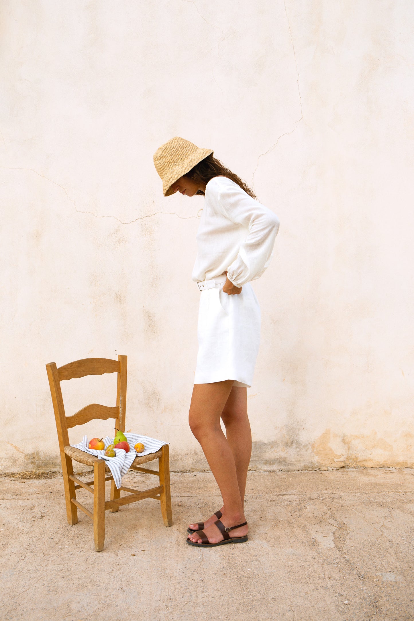 Capri Short ~ Antique Blanc