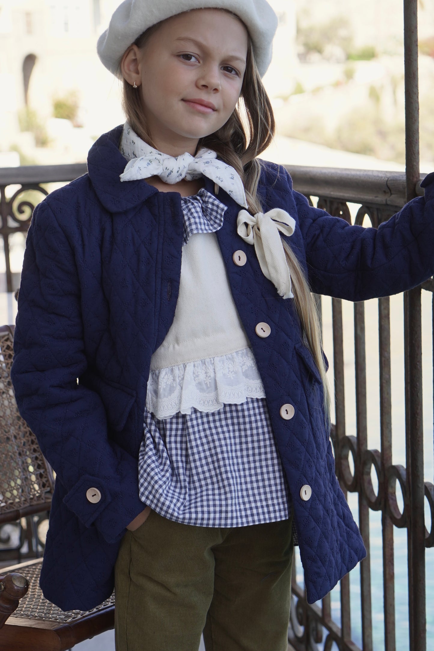 Estelle Puffer Jacket ~ Royale Broderie