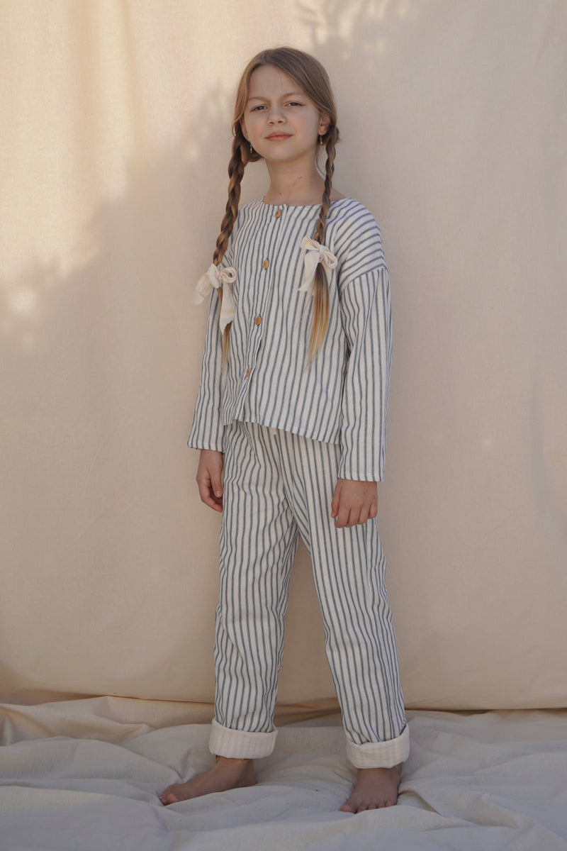 Pele Set ~ French Navy Stripe