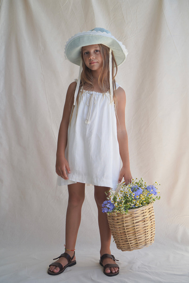 Daphne Dress ~ Antique Blanc