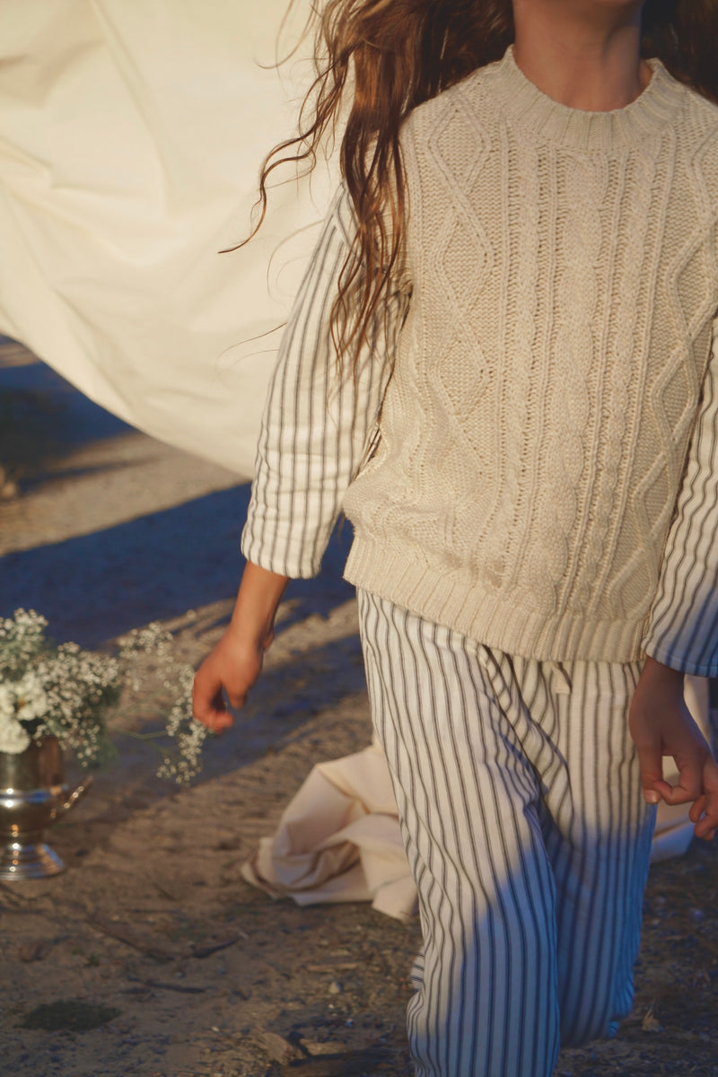 Pele Set ~ French Navy Stripe