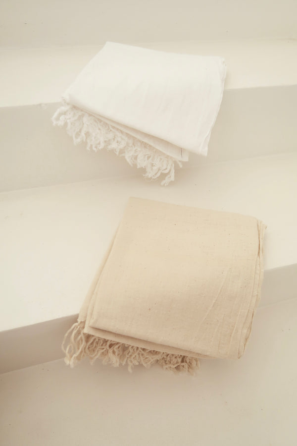 FRINGE TOWEL ~ UNBLEACHED