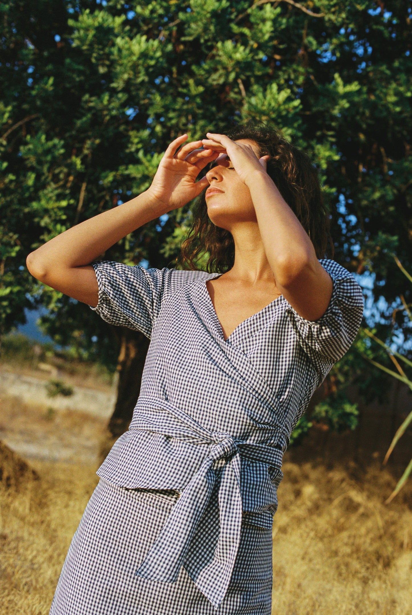 Ursuline Skirt ~ Marine Vichy