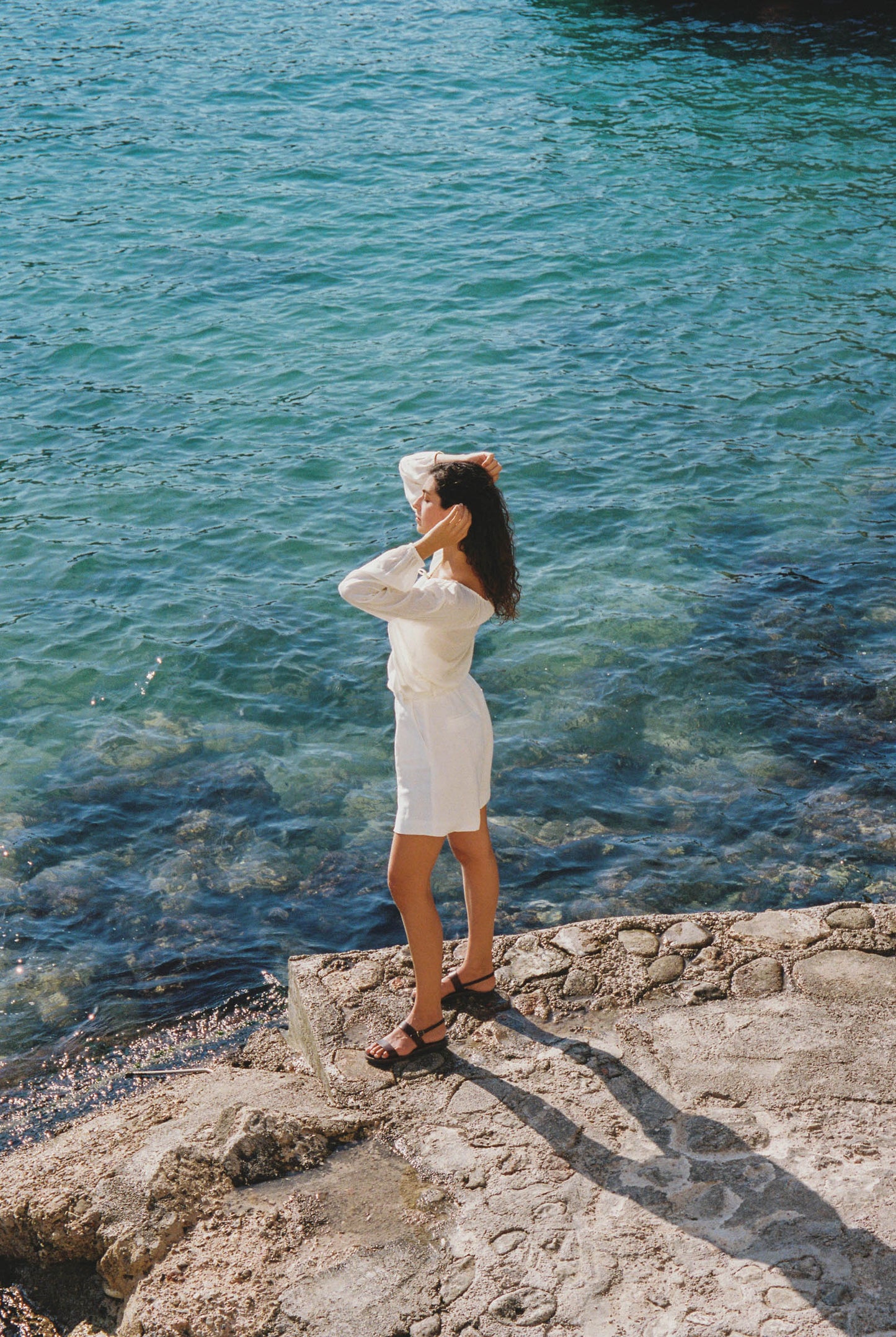 Capri Short ~ Antique Blanc