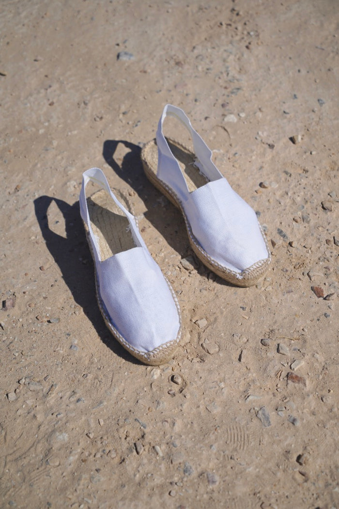 White shops espadrilles uk